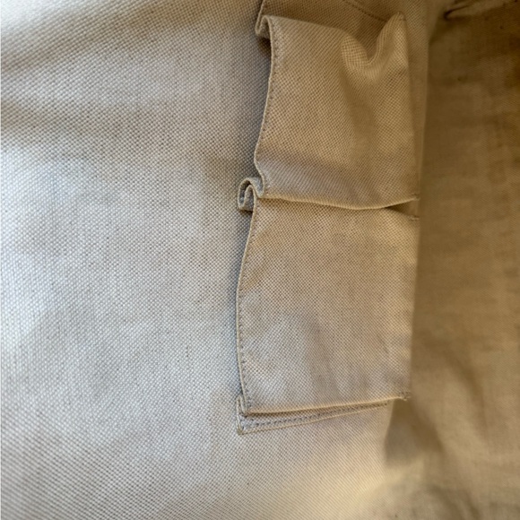 Gucci Raffia Bamboo Linen Leather Tote Bag Navy White - Picture 7 of 7